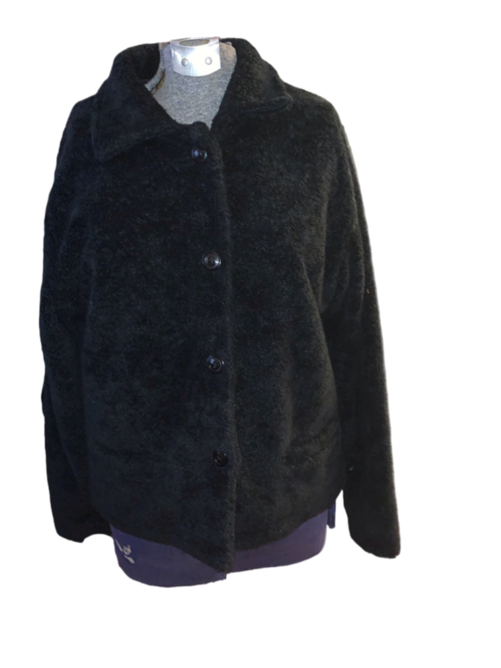 Women's Balance Black Teddy Jacket Size Small